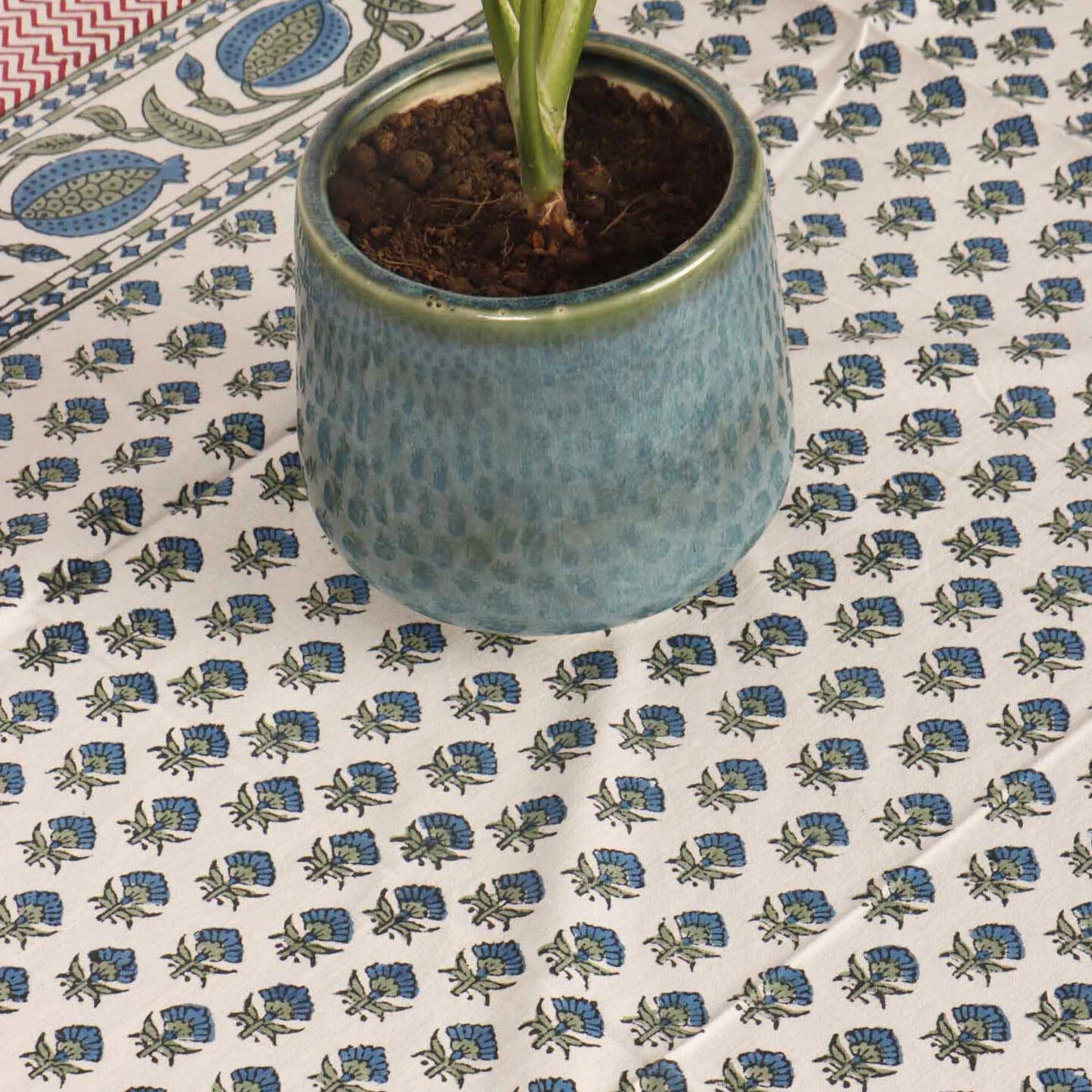 Navya Hand Block Printed Center Table Cover