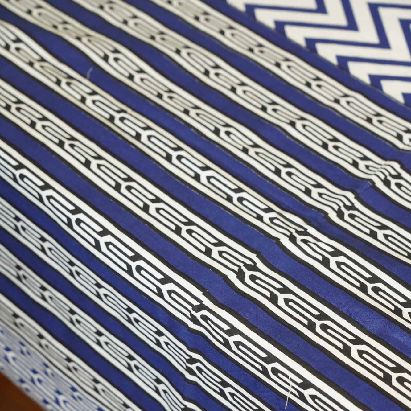Chevron - Blue – Flat I Fitted Bedsheet (90x108 Inches)