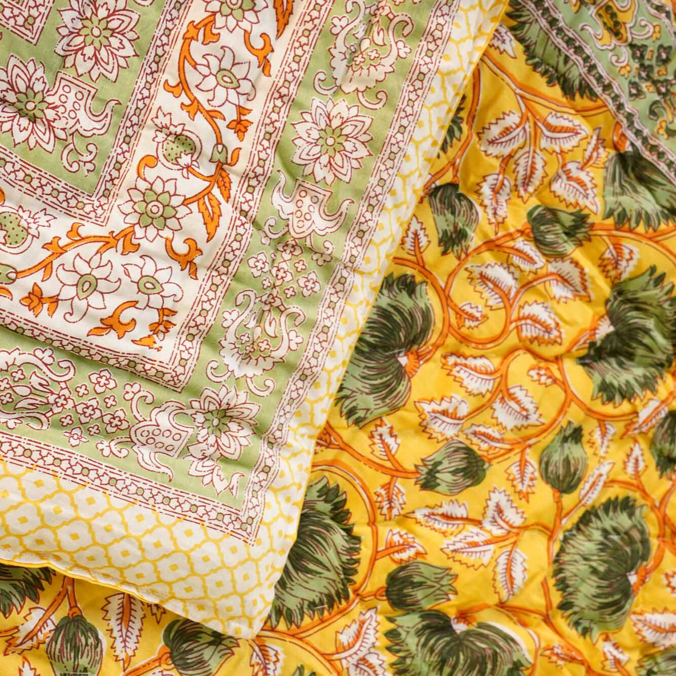 Begum Yellow - Razai I Comforter