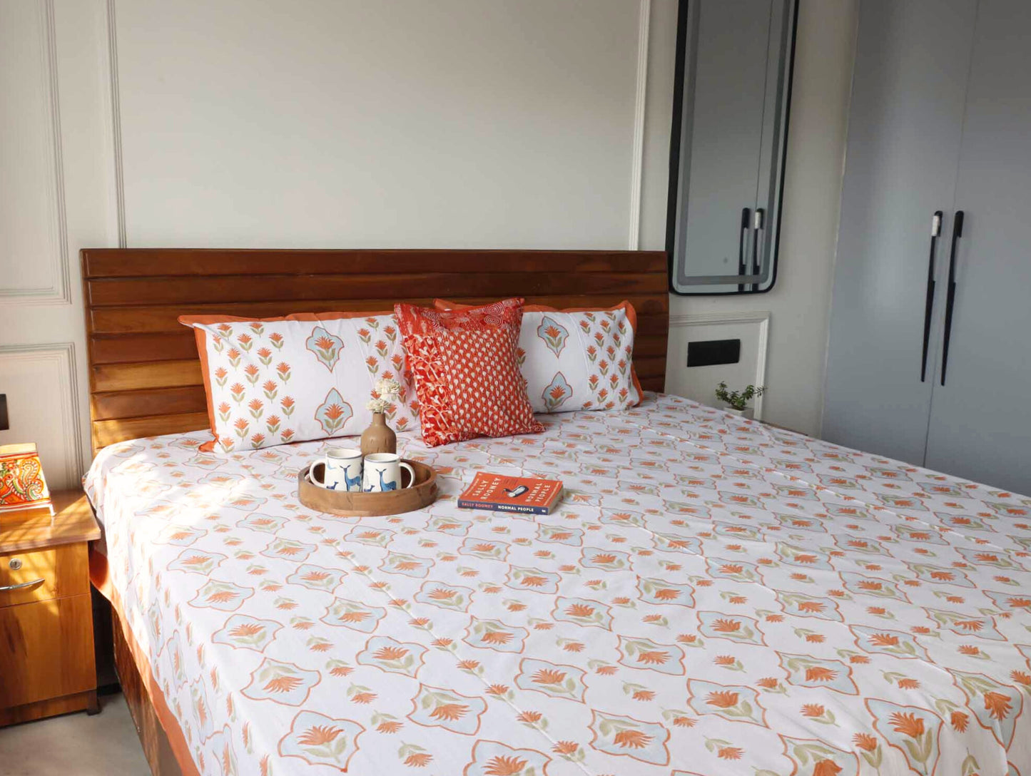 Harsingaar - Flat I Fitted Bedsheet (100x108 Inches)