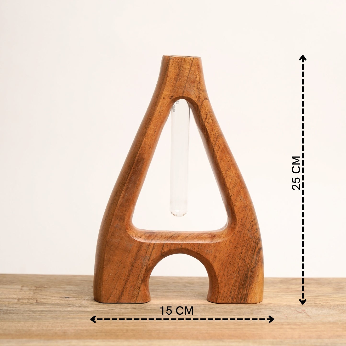 Acacia Wood Vases - Set of 4