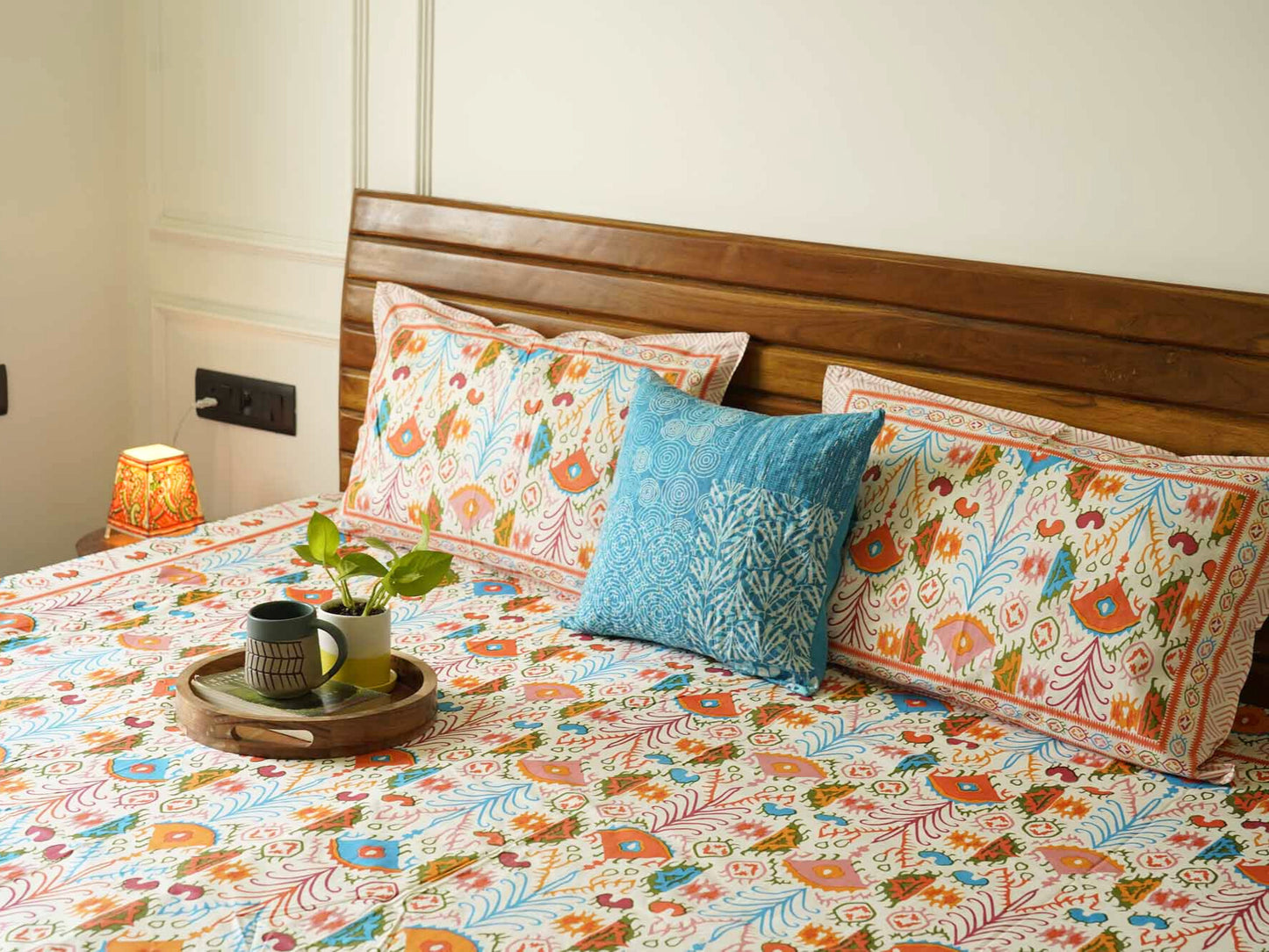 Winter Wonderland - Flat I Fitted Bedsheet (108x108 Inches)