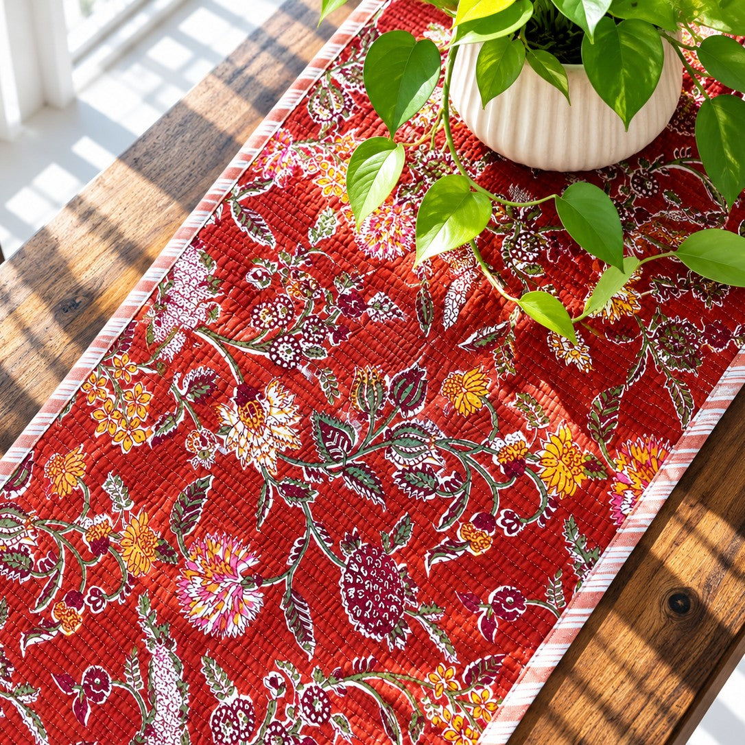 Poppy - Quilted Table Runner