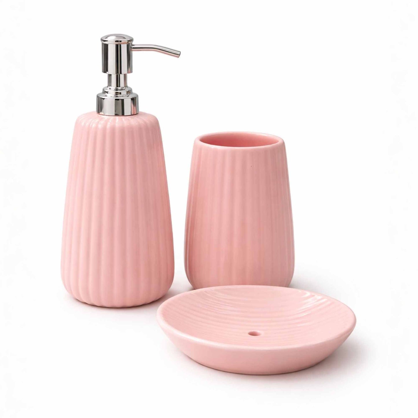 Bathroom Set - Pastel Pink