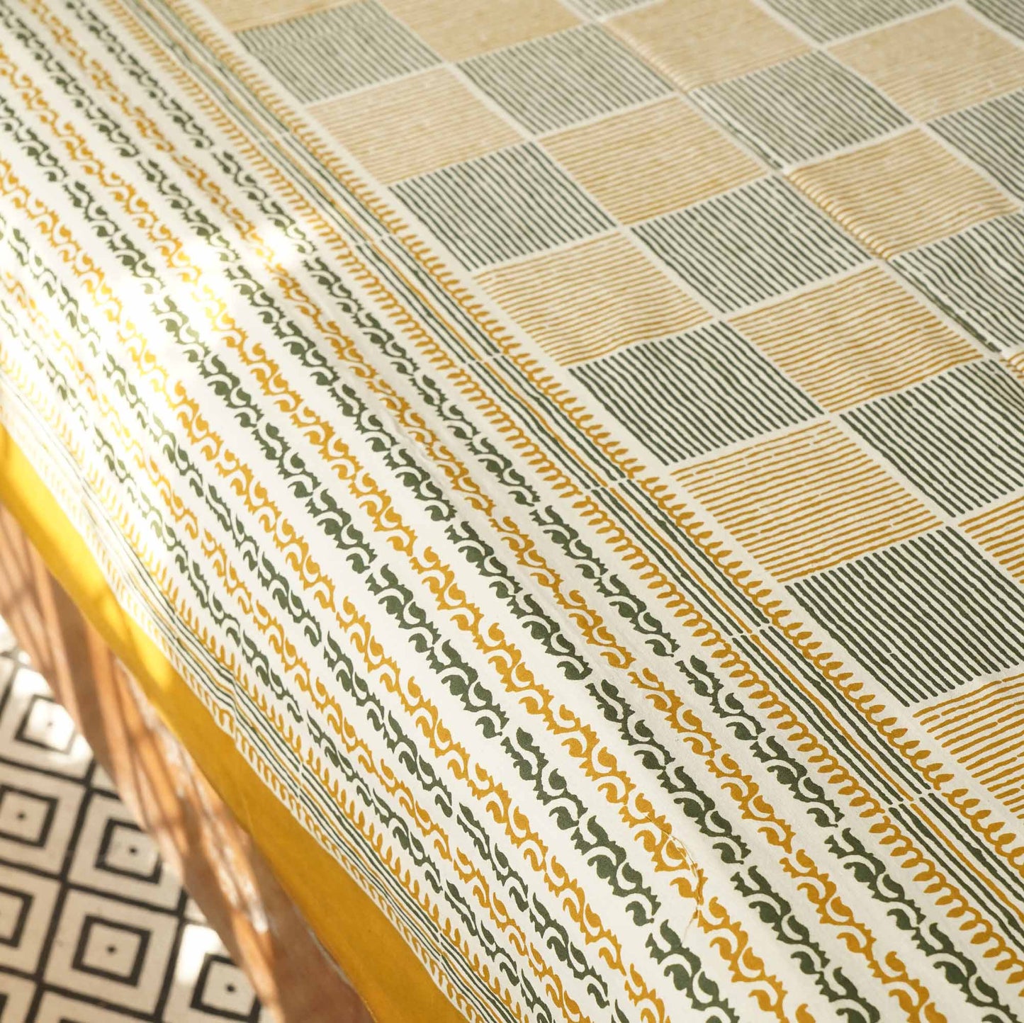 Lakeerein - Brown - Flat/Fitted Bedsheet (90x108 Inches)