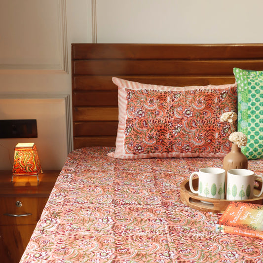 Madhulika - Handblock Bedsheet (100x108 Inches)