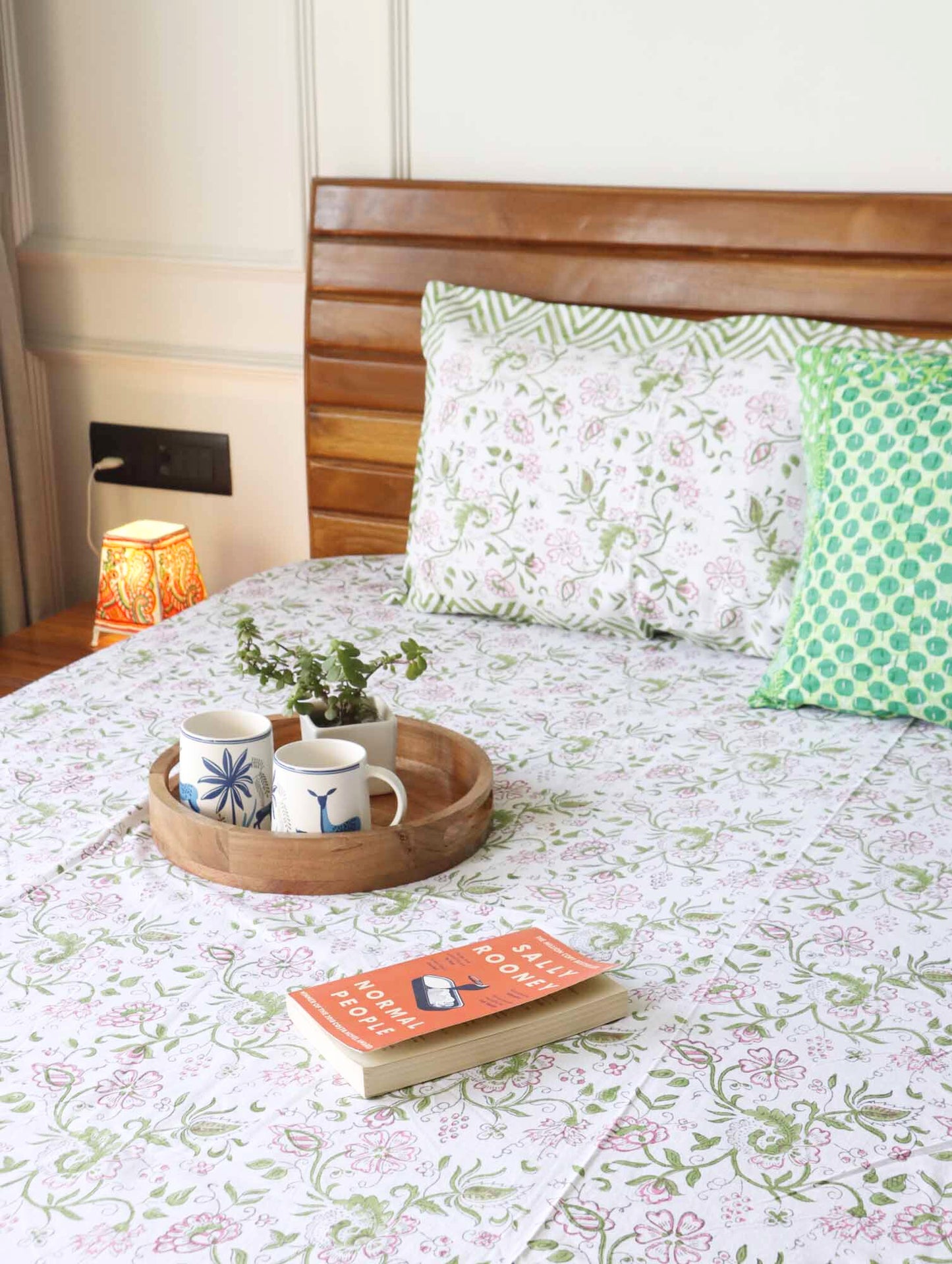 Shaant - Handblock Bedsheet (90x108 Inches)