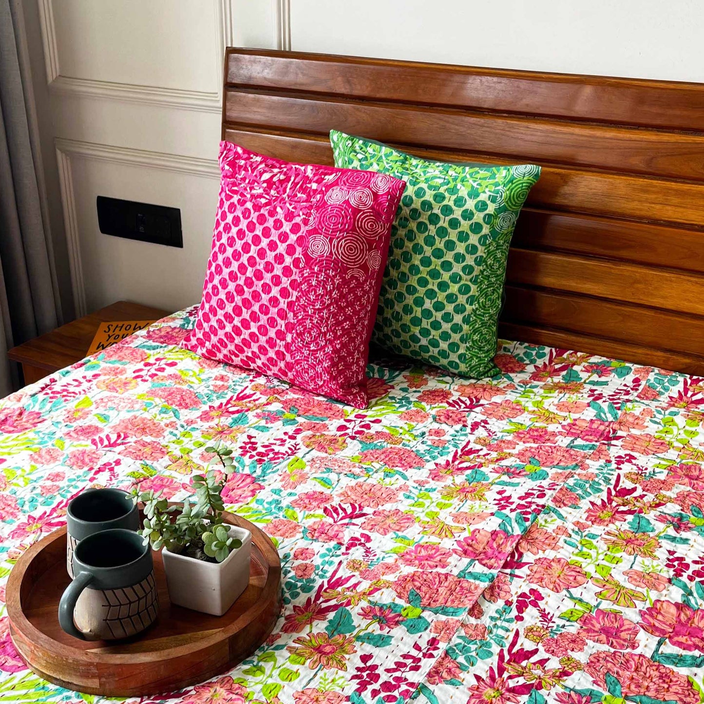 Bagiya - Kantha Stitch Bedcover