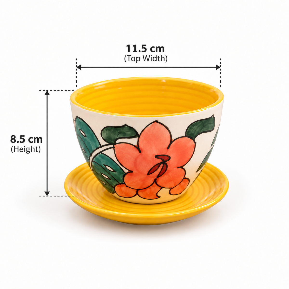 Spring Shades II Planter with Drain Plate