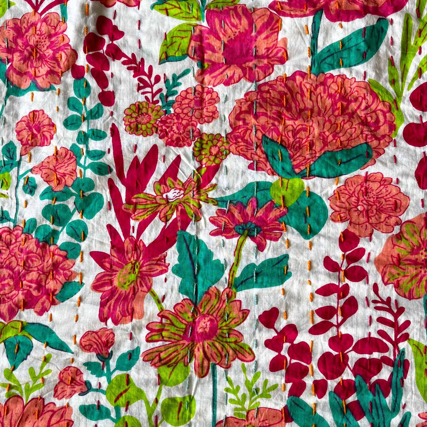 Bagiya - Kantha Stitch Bedcover