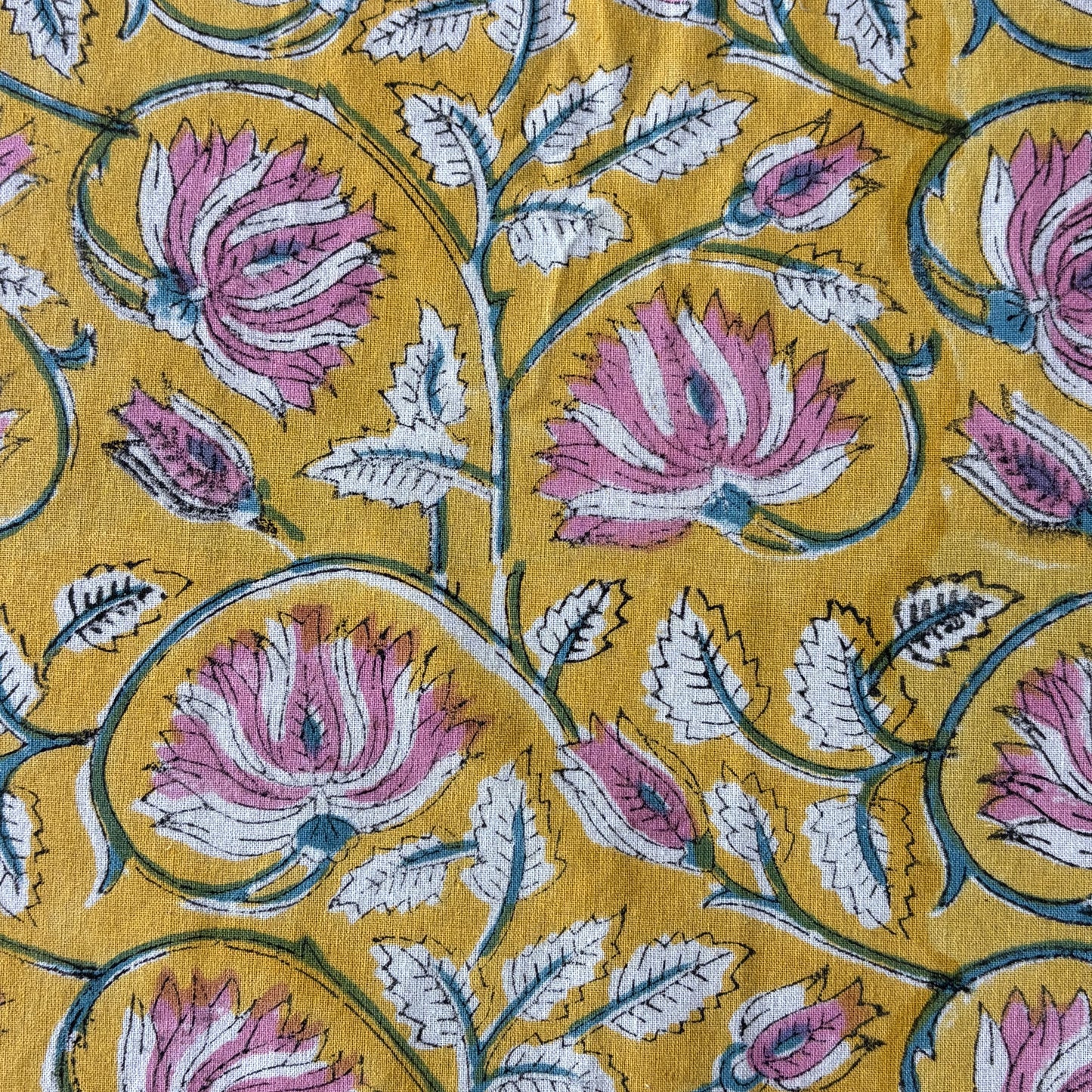 Begum- E -Gul - Handblock Bedsheet (90 x 108 inches)