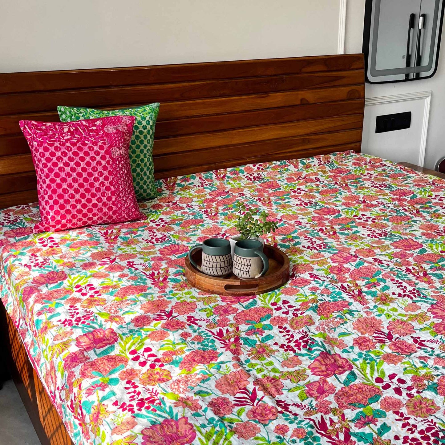 Bagiya - Kantha Stitch Bedcover