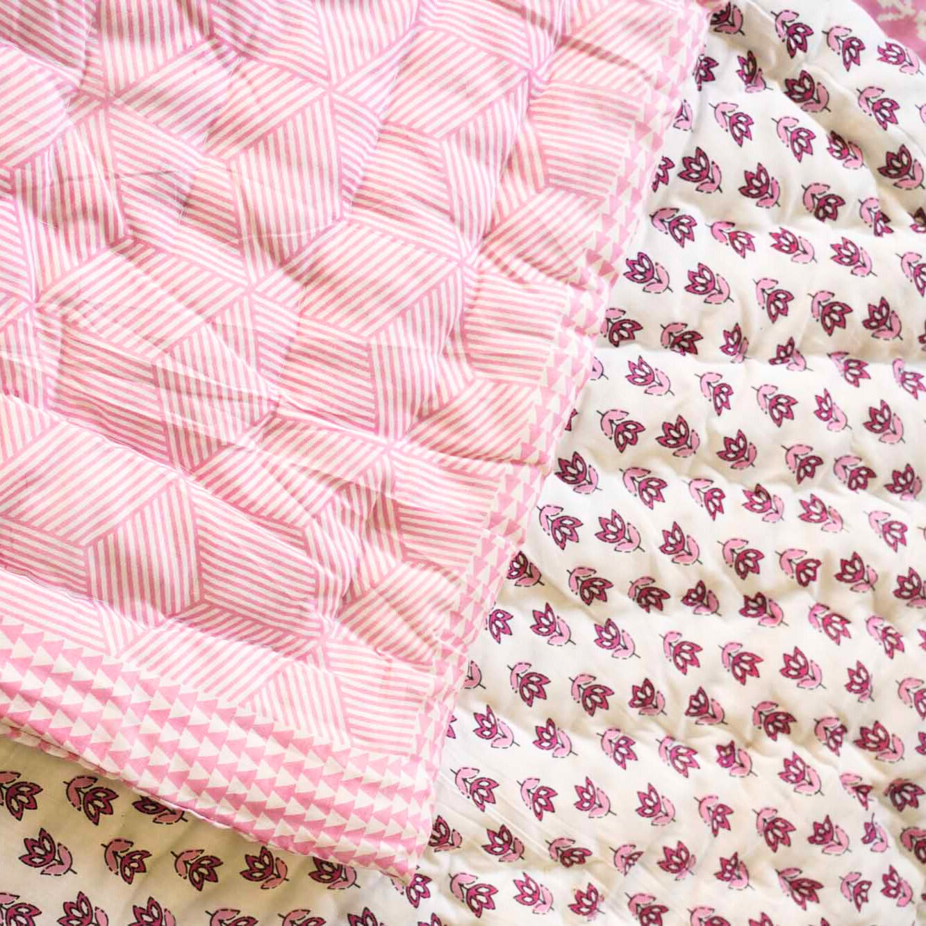 Orchid Pink - Single Bed/ Double Bed Razai/ Comforter