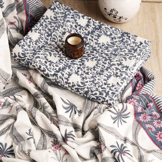 Pair of Single Bed Reversible Mul Dohar – Khajoor ka Ped