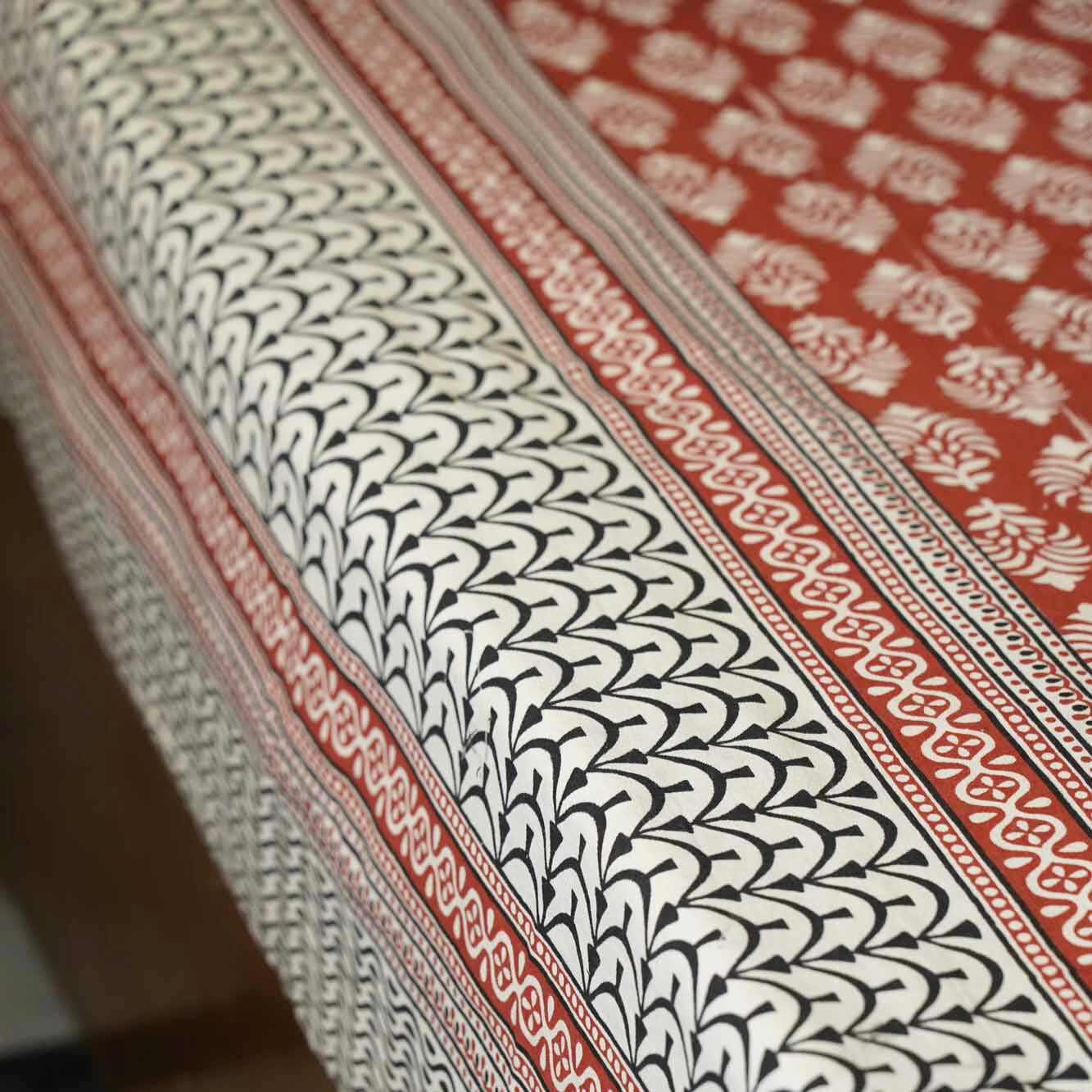 Terracotta - Flat/Fitted Bedsheet (90x108 Inches)