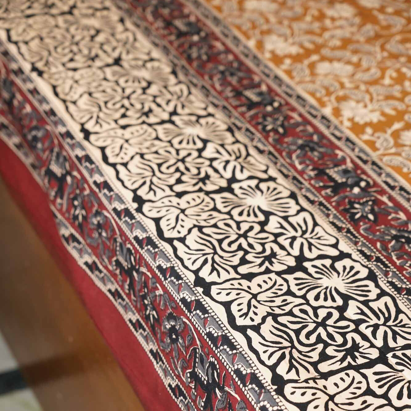 Kalamkari Rust - Flat I Fitted Bedsheet (90x108 Inches)
