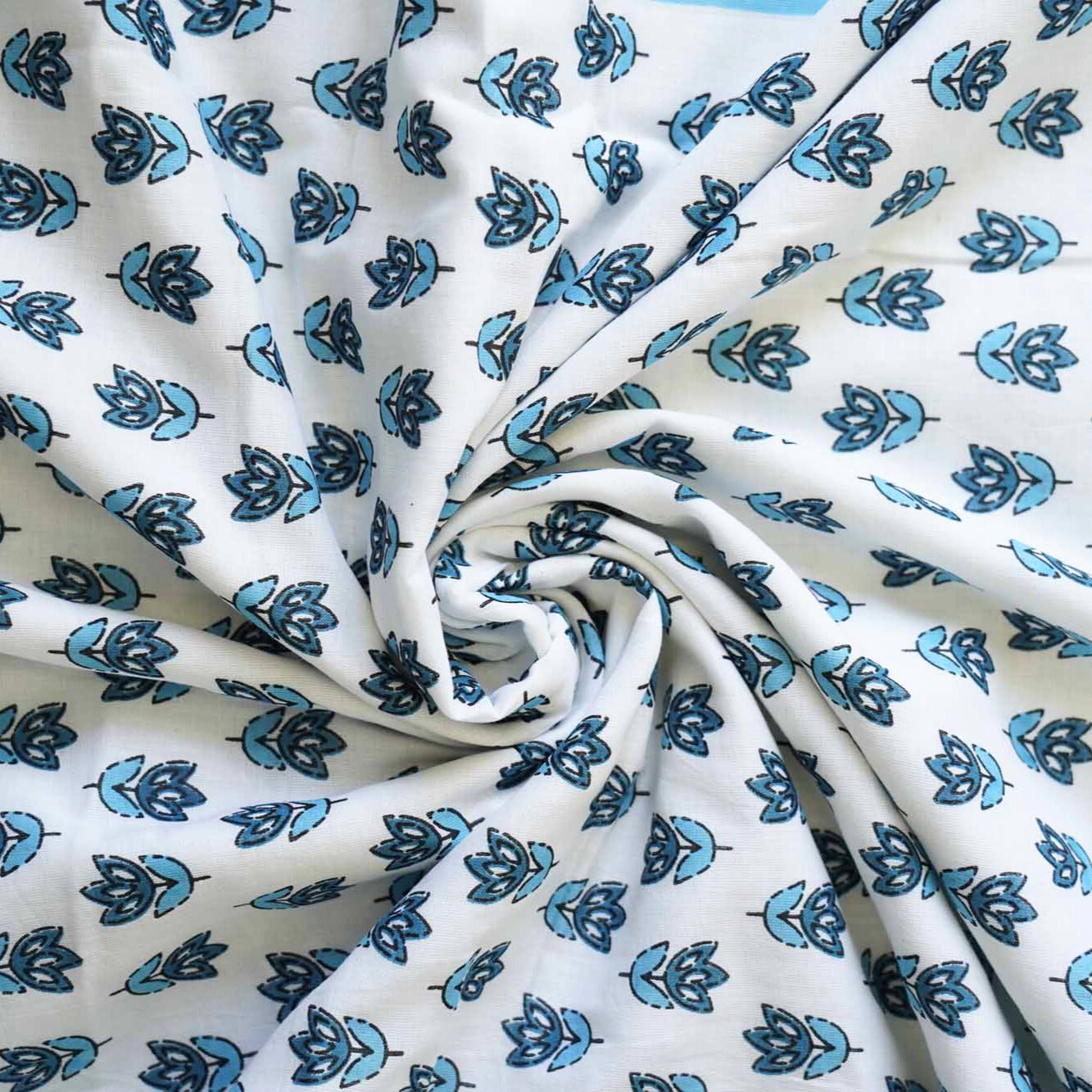 Pair of Single Bed Reversible Mul Dohar - Orchid