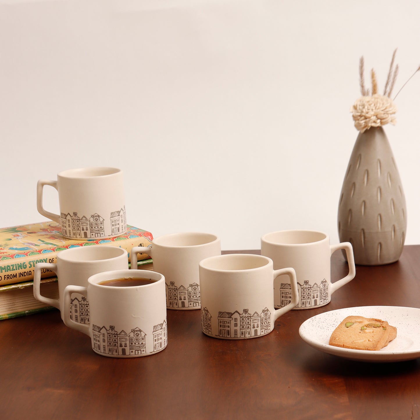 Everyday Classic - Houses II Tea Cups - Set of 6