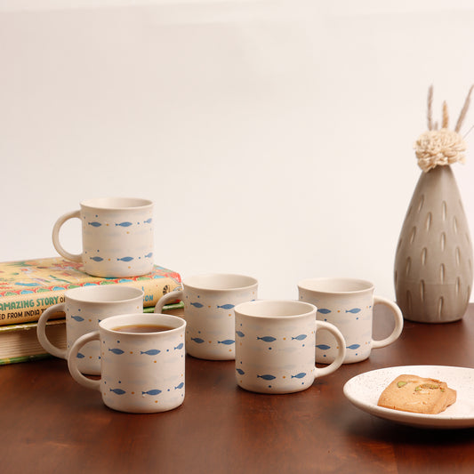 Everyday Classic - Fish II Tea Cups - Set of 6