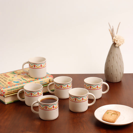 Everyday Classic - Rangoli II Tea Cups - Set of 6