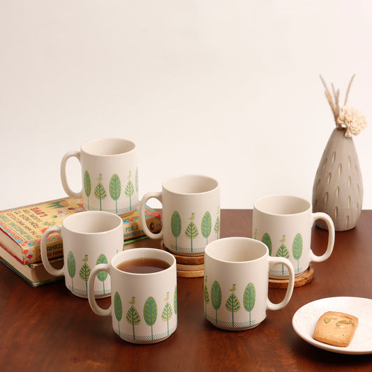 Birds II Coffee Mugs - Set of 2 & 6