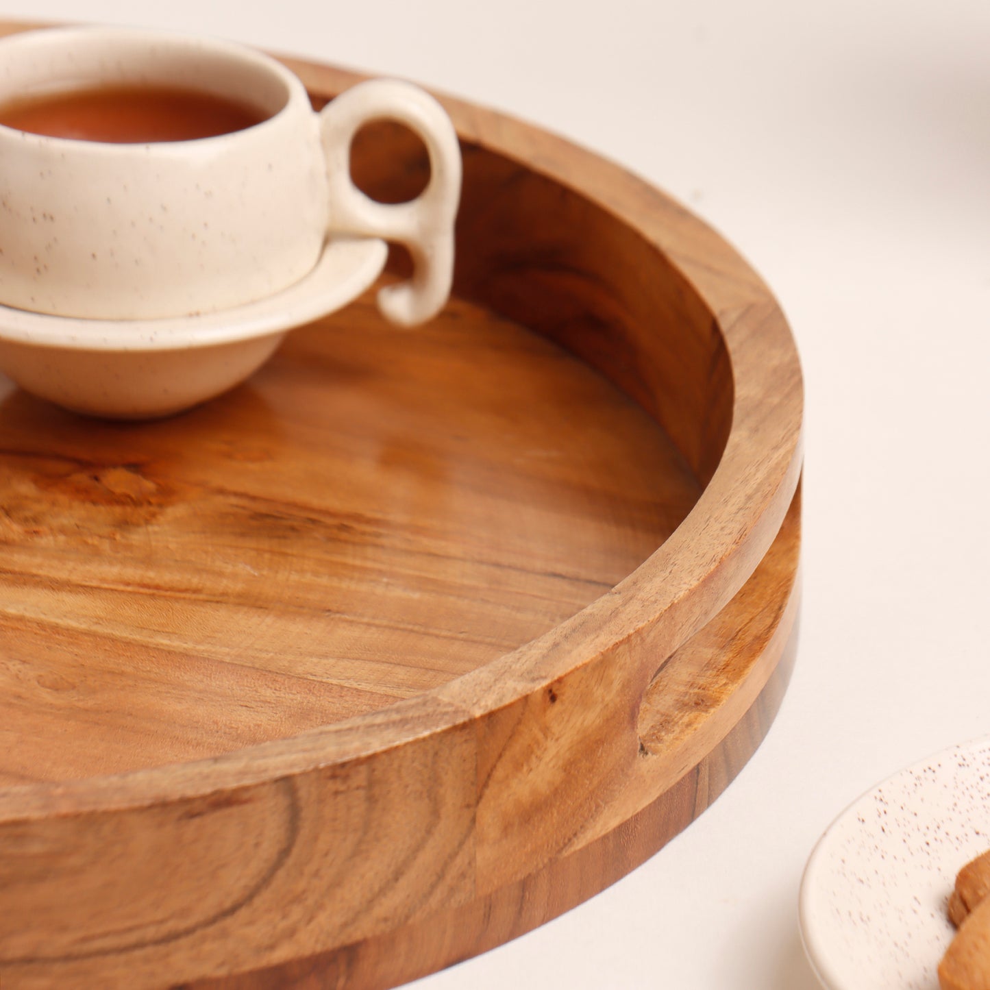 Circular Tray - Acacia Wood