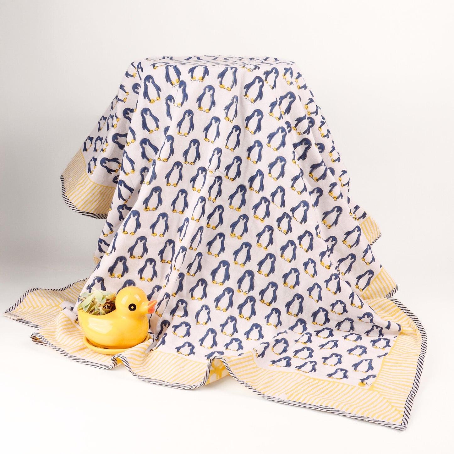 Kids Dohar - Blue Penguin