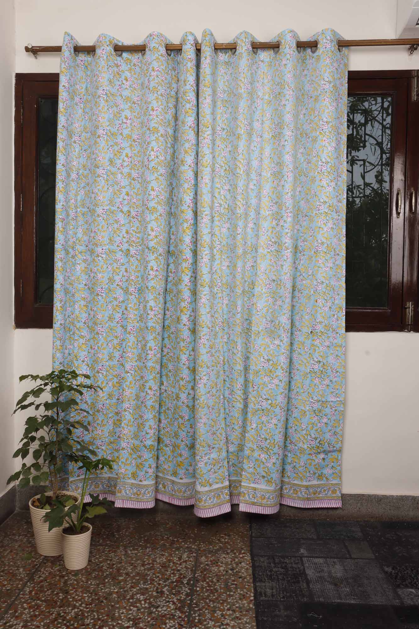 Block Print Curtain - Sadabahaar