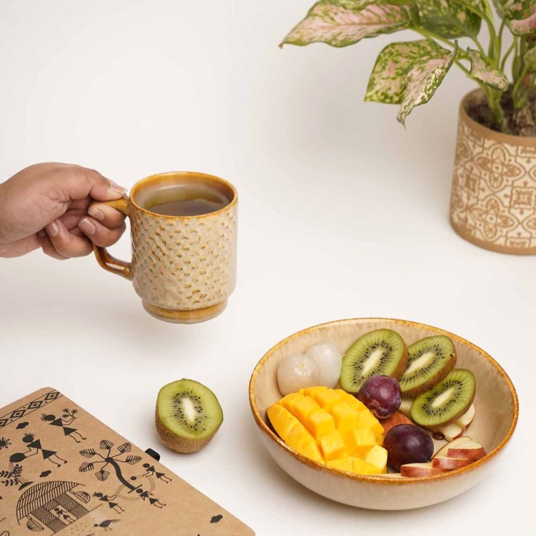 Sand Dunes Breakfast Set - A Bowl & A Mug
