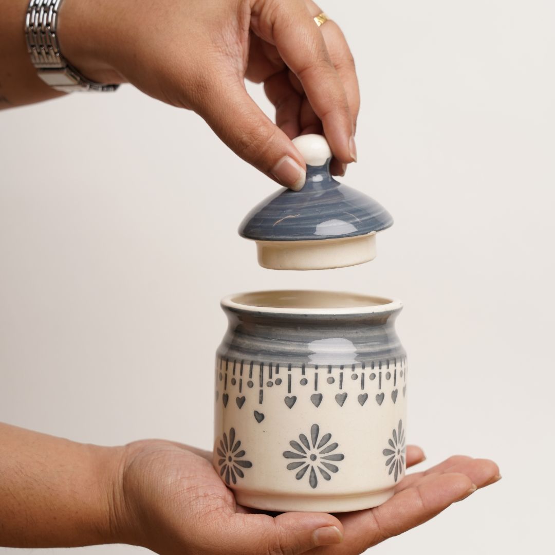 Old School Pickle Jar (Grey) - Set of 2