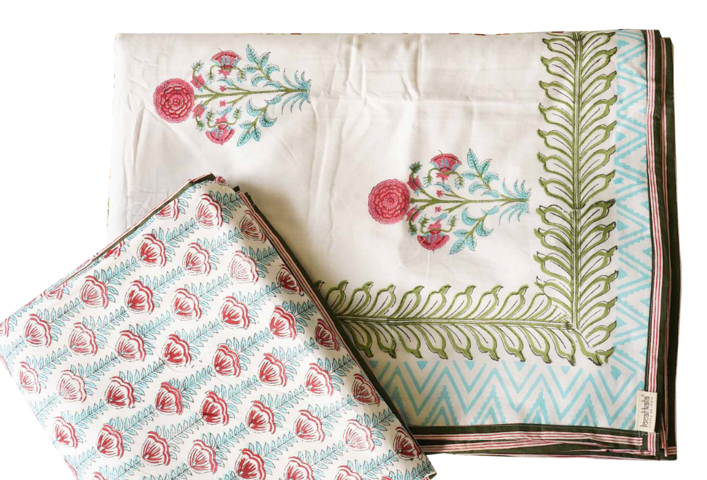 Block Print Reversible Mul Dohar – Gulbahar