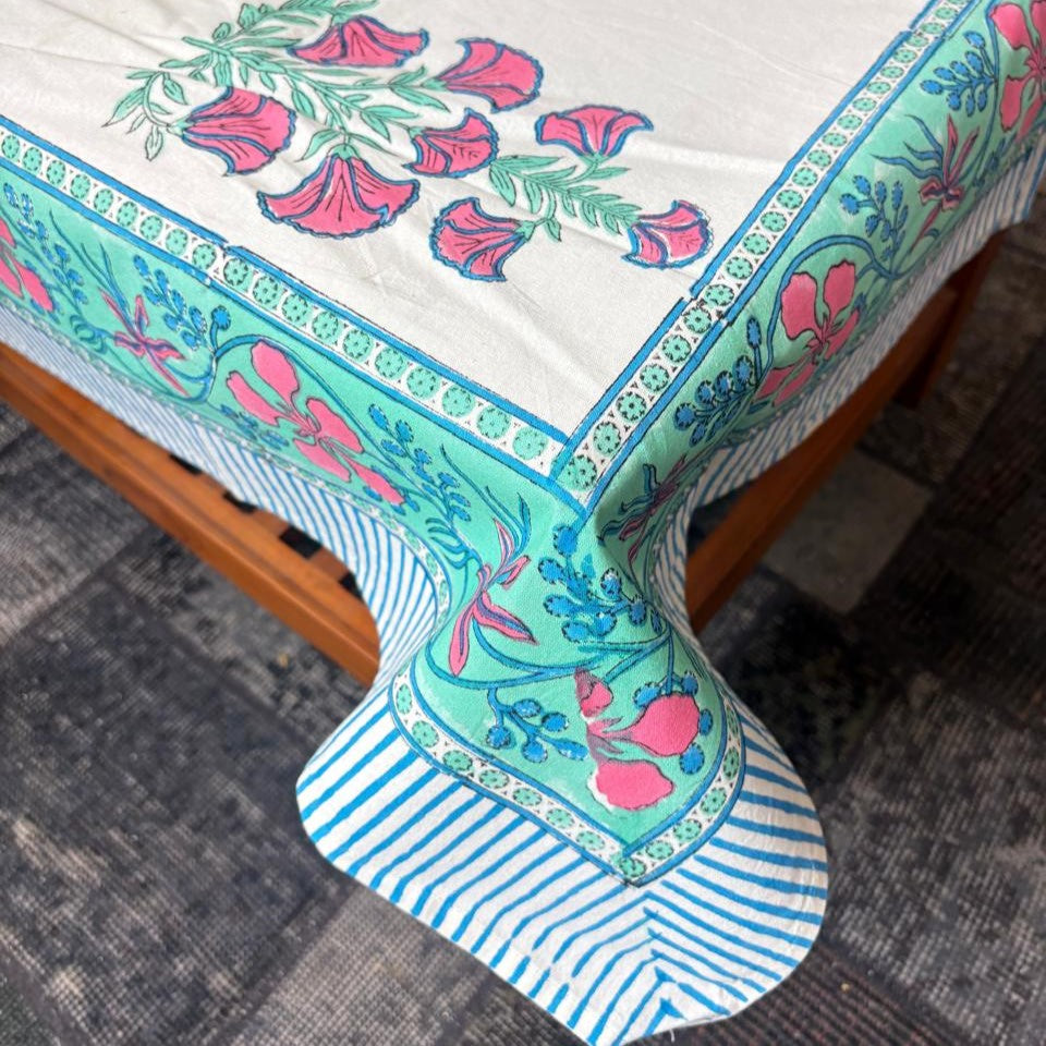 Pankhudi - Hand Block Printed Center Table Cover