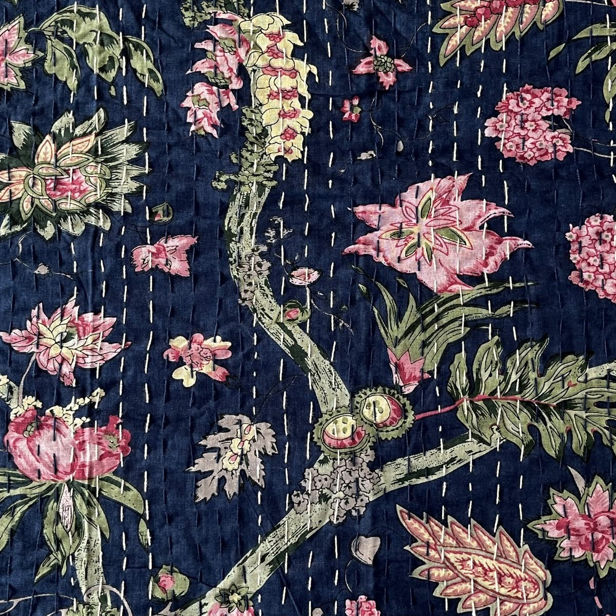 Ambar - Kantha Stitch Bedcover