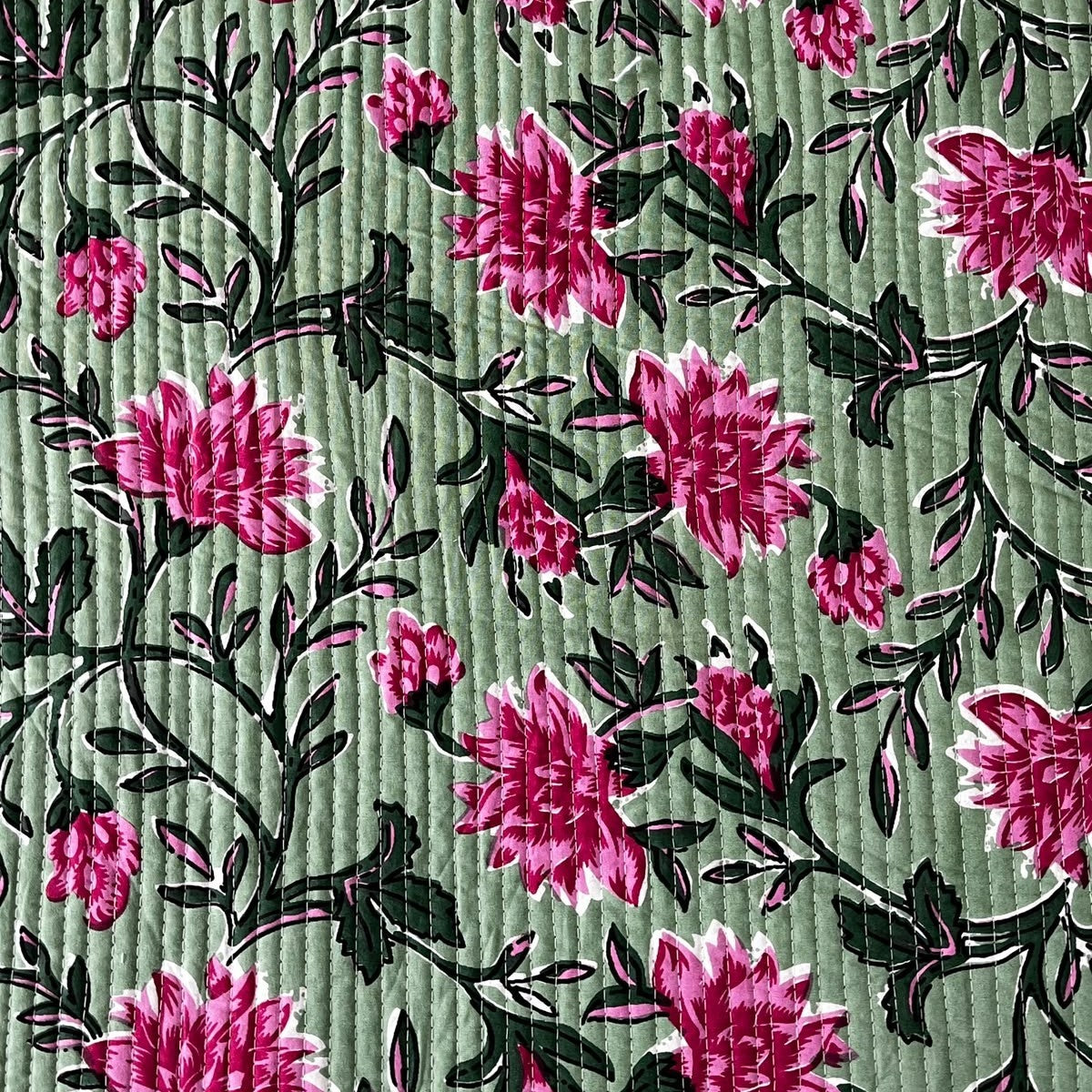 Baagh Green - Quilted and Reversible Bedcover I Comforter