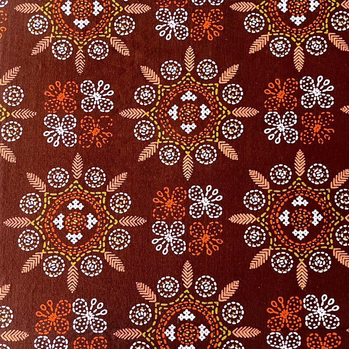 Kalamkari Mandala - Flat I Fitted Bedsheet (90x108 Inches)