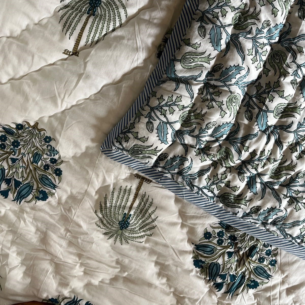 Ananta Blue - Double Bed Quilt