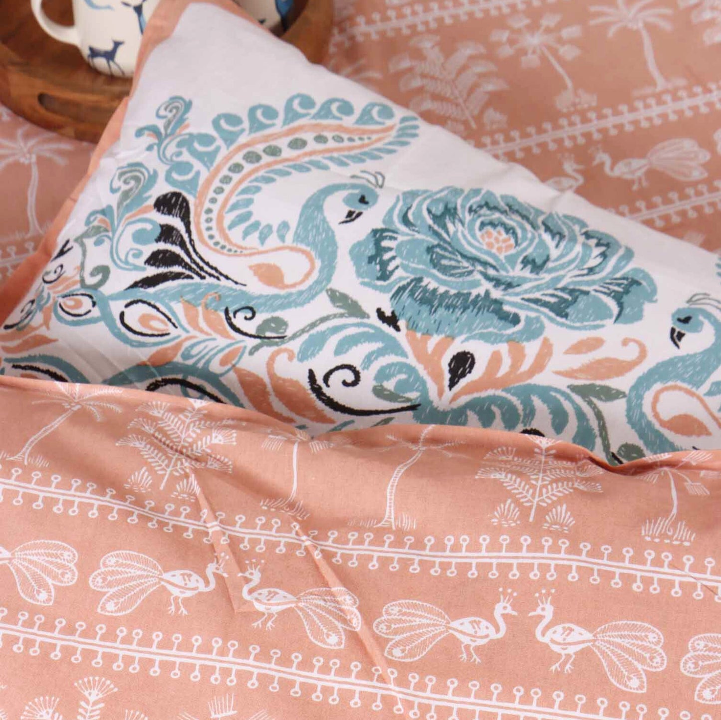 Kashvi - Flat I Fitted Bedsheet (108x108 Inches)