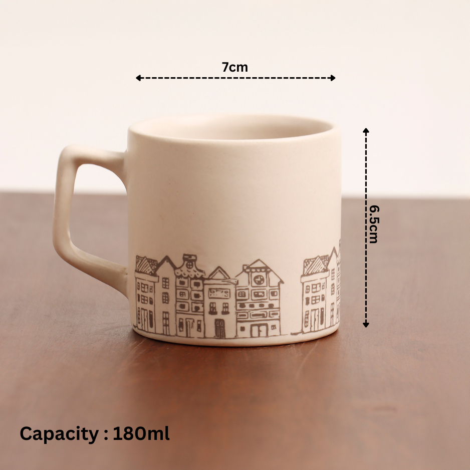 Everyday Classic - Houses II Tea Cups - Set of 6