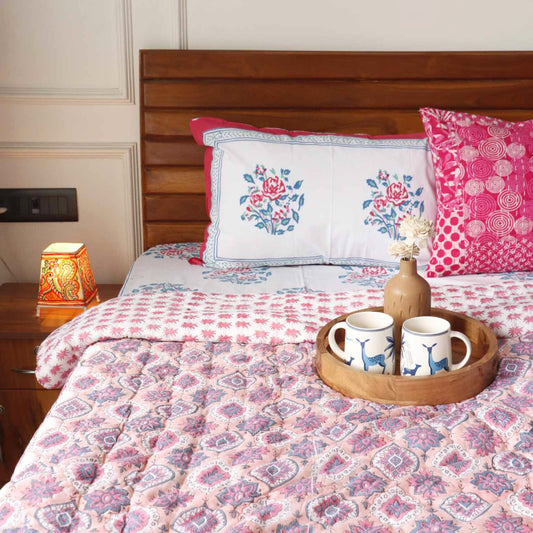 Mughal Painting  - Single Bed/ Double Bed Razai/ Comforter