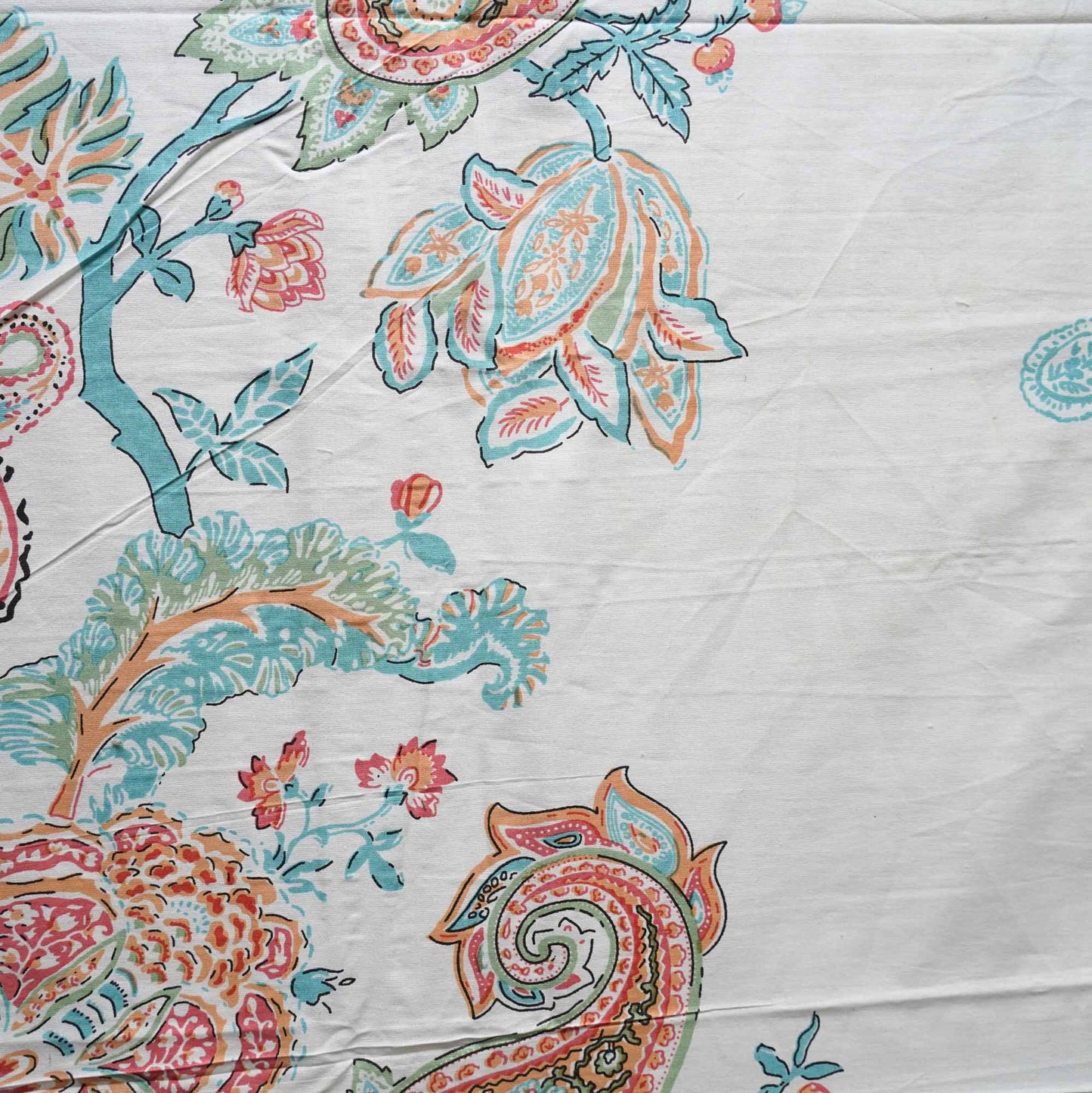 Jaal blue - Bedsheet (108x108 Inches)