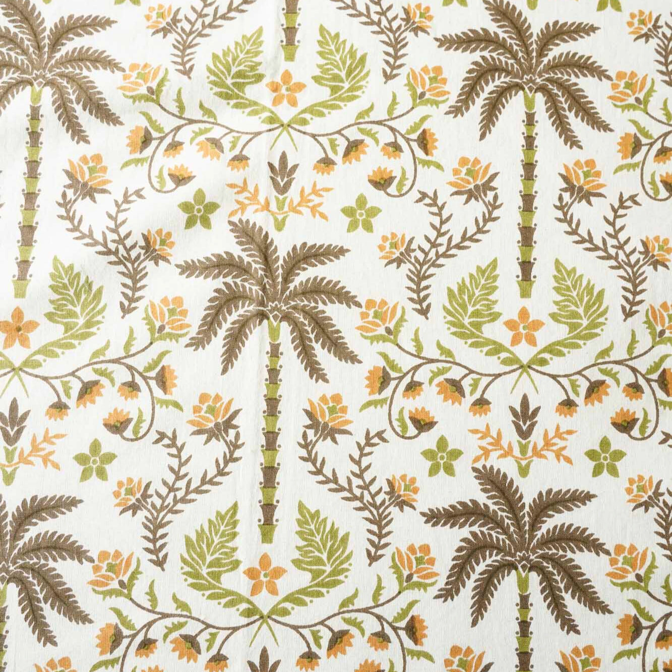 Khajoor - Brown - Flat I Fitted Bedsheet (108x108 Inches)