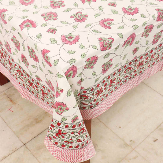 Mallika Mist  Hand Block Printed Center Table Cover