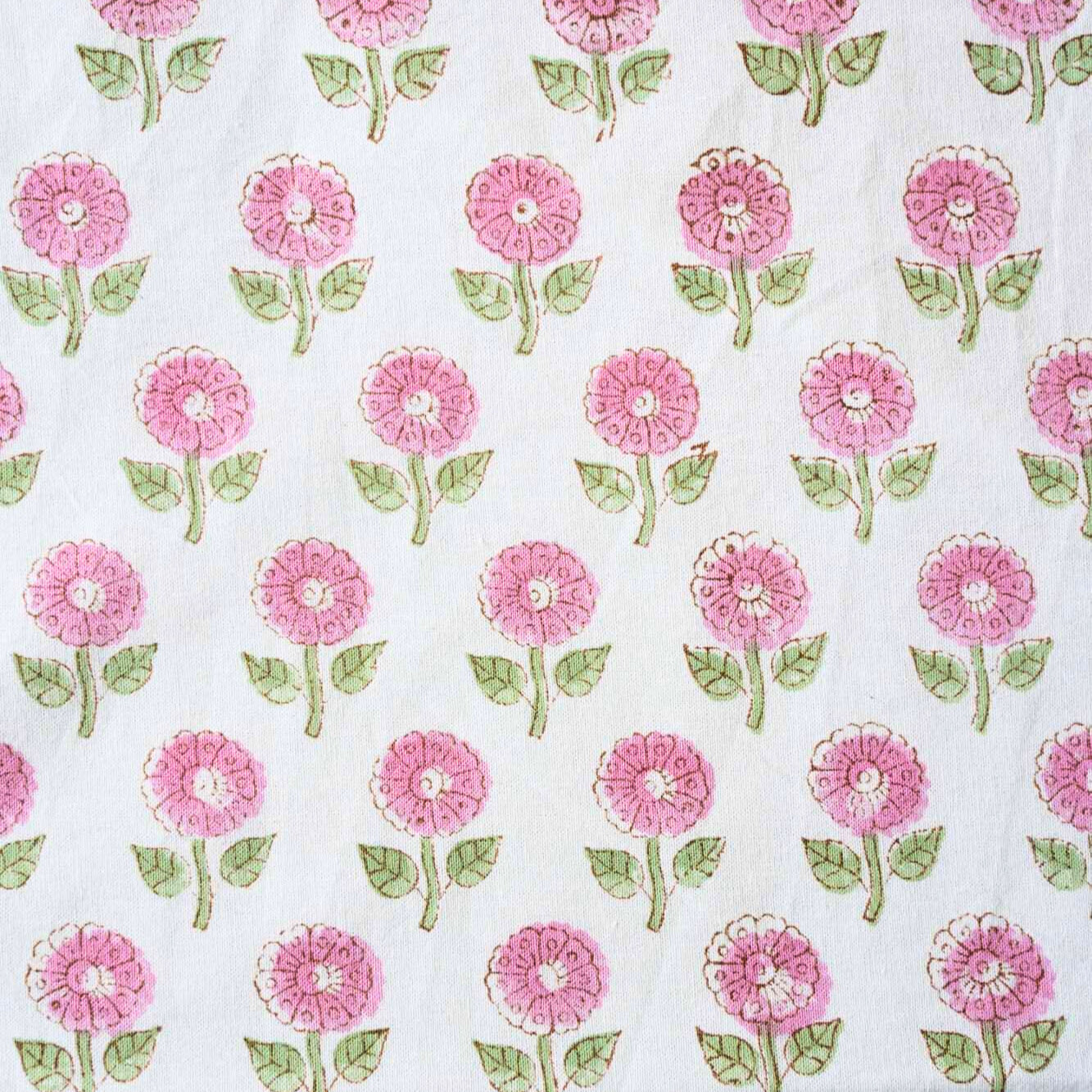 Asmi - Handblock Bedsheet (90x108 Inches)