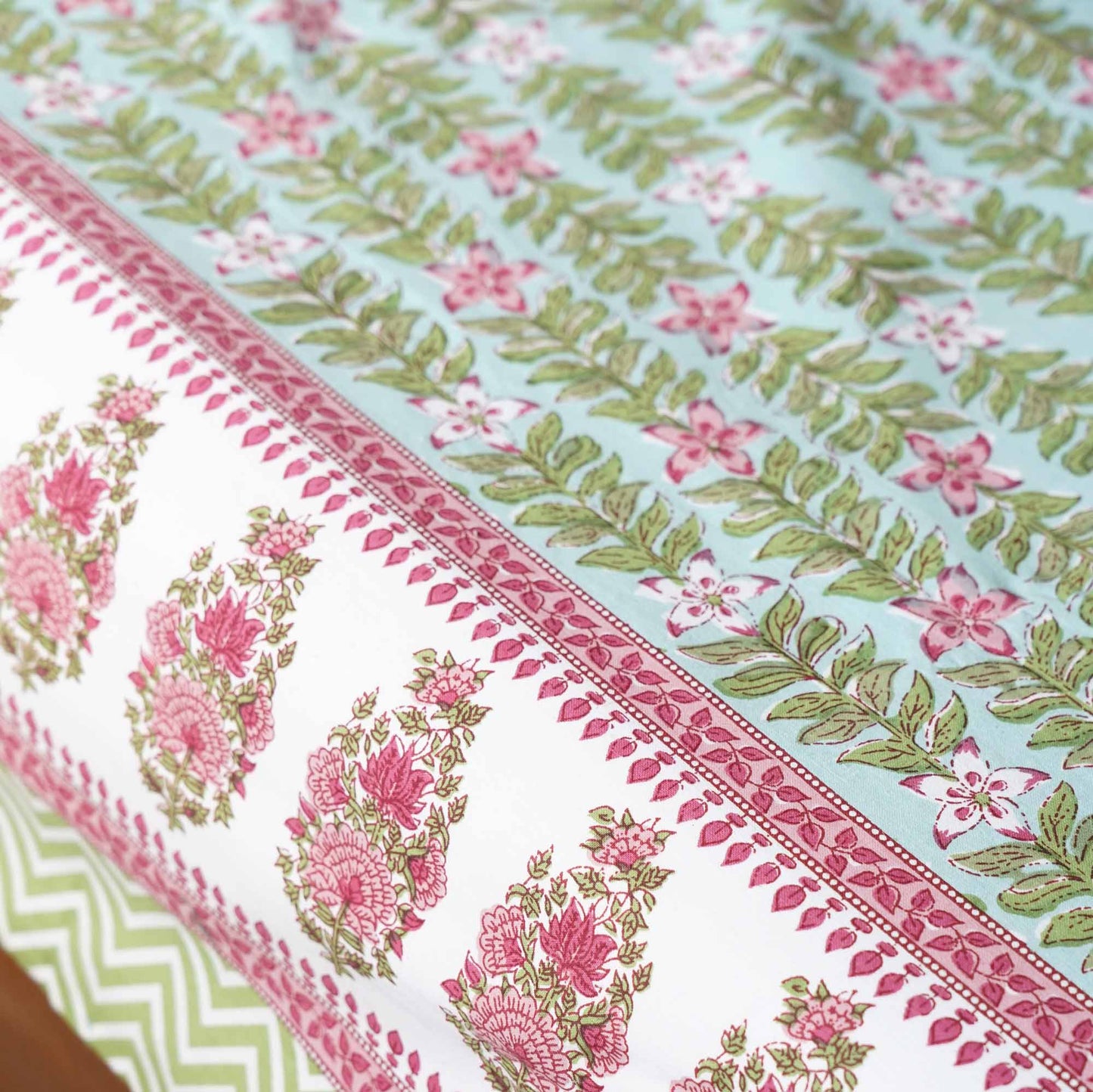 Anarkali - Green - Single bed Bedsheet (60x90 Inches)
