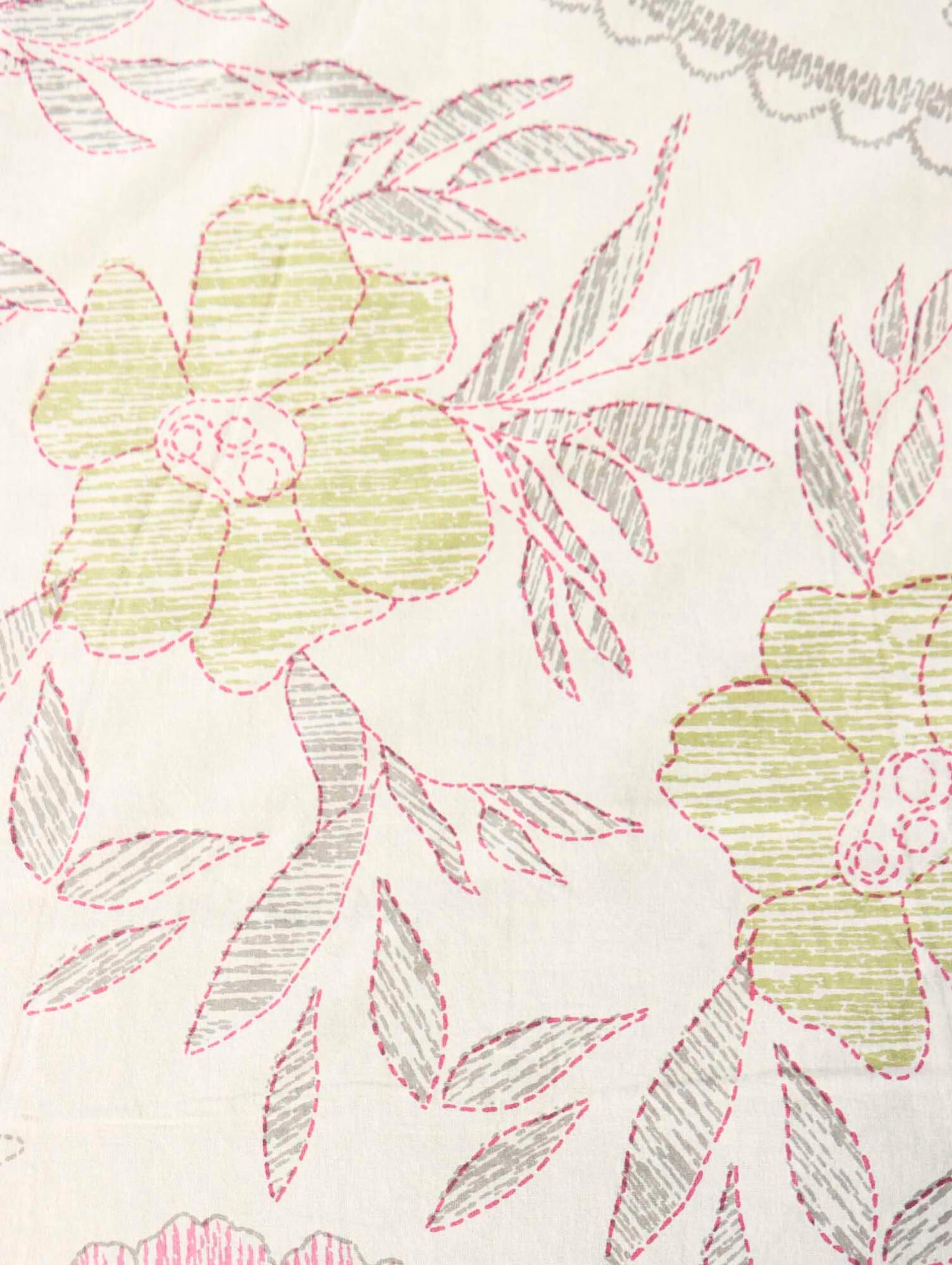 Crayons Pink - Flat I Fitted Bedsheet (108x108 Inches)