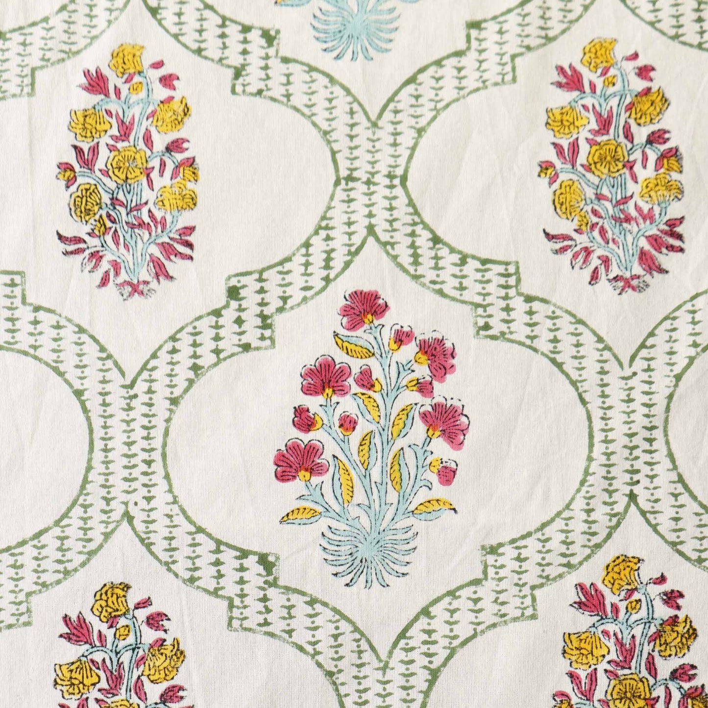 Sanwariya - Hand Block Printed Bedsheet (100 x108)
