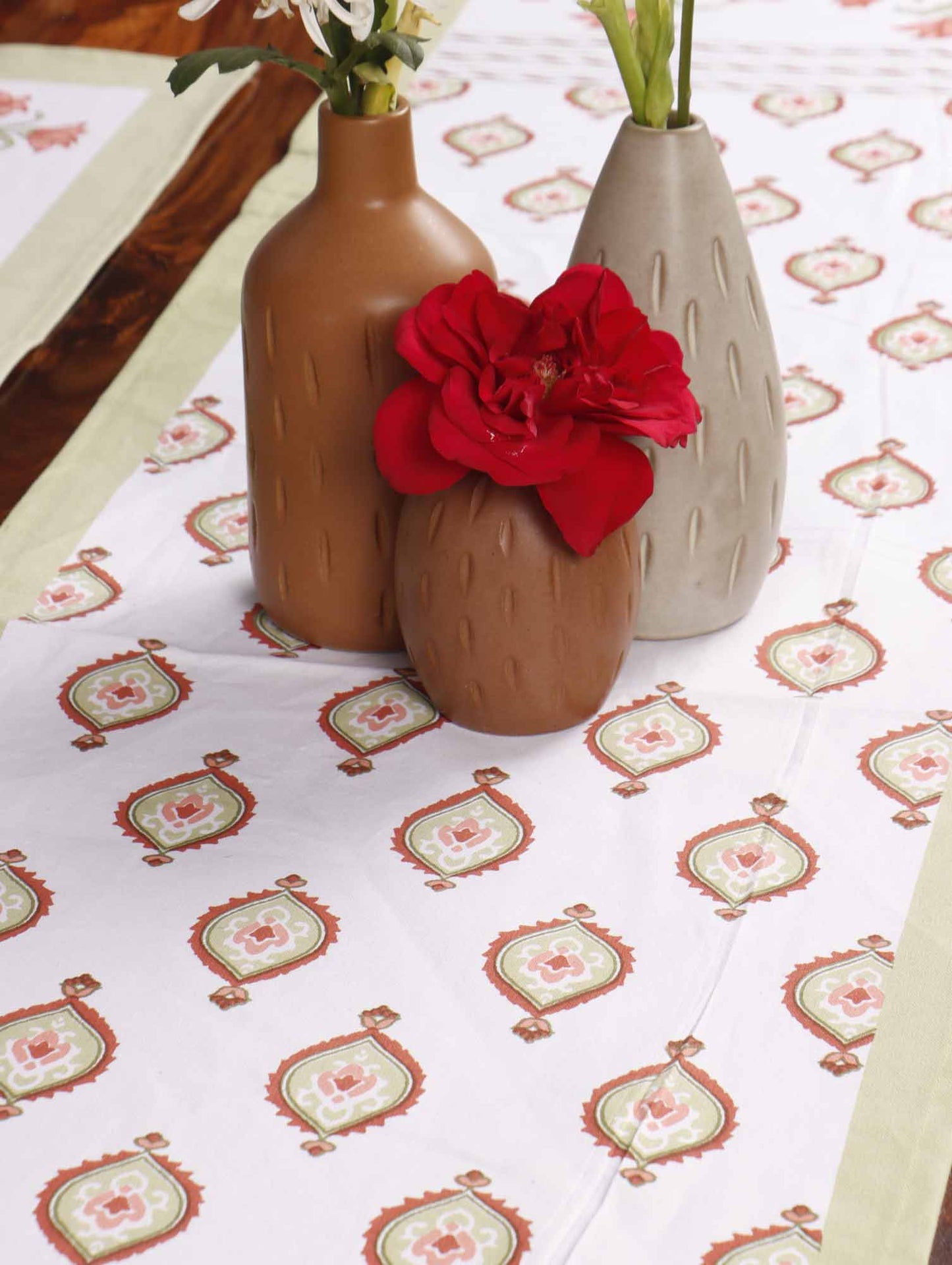 Shalimar Green - Table Runner, Table Mats and Napkins