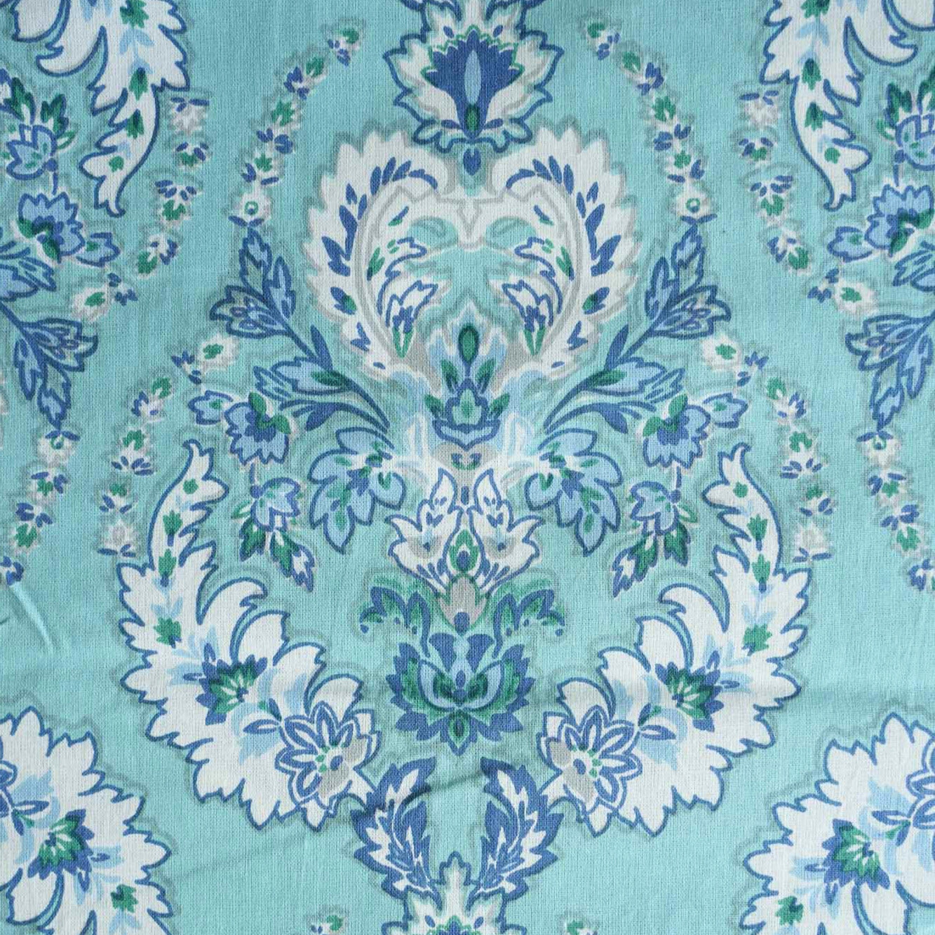 Suzani - Blue - Flat I Fitted Bedsheet (108x108 Inches)
