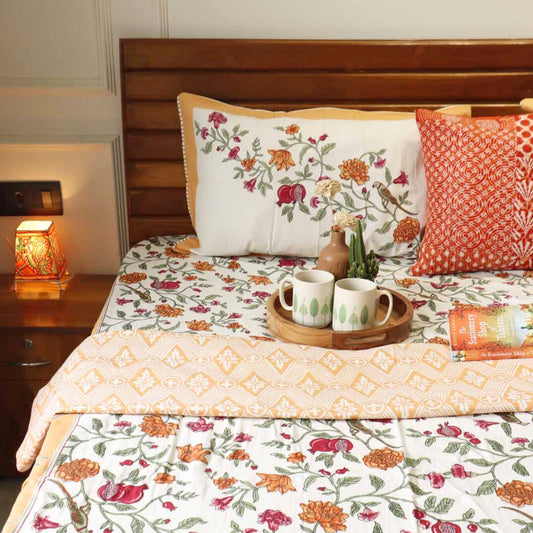 Double Bed Reversible Mul Dohar – Phool Patte