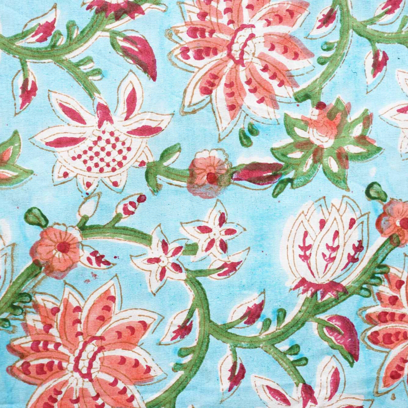 Ambar - Handblock Bedsheet (108x108 Inches)